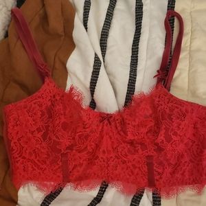 Red Victoria's Secret dream angels bra